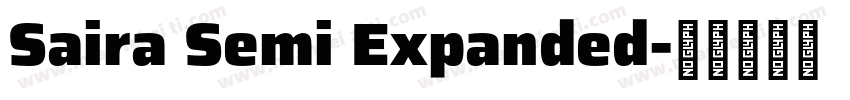 Saira Semi Expanded字体转换